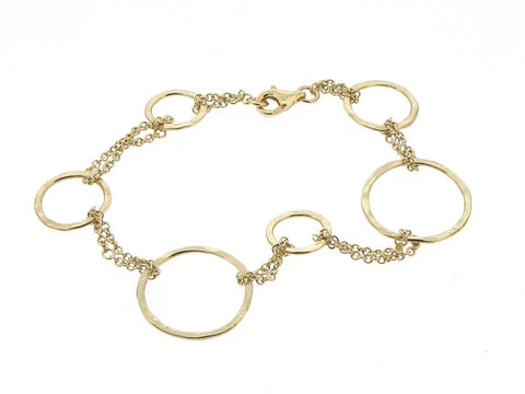 9ct Gold Circles Bracelet
