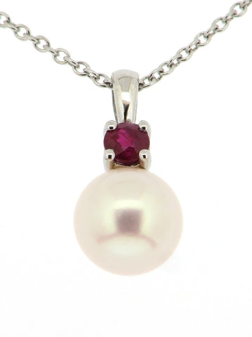 Pearl and Ruby Pendant