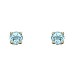 Aquamarine Stud Earrings