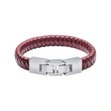 Burgandy Leather Men's Bracelet