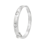 Silver Hinged Bangle