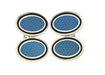 Silver and Enamel Cufflinks