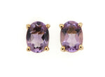 Amethyst Stud Earrings