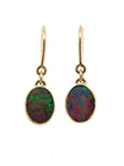 Opal Doublet Drop Earrings