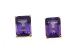 Amethyst Stud Earrings
