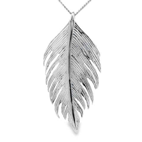 Silver Feather Pendant
