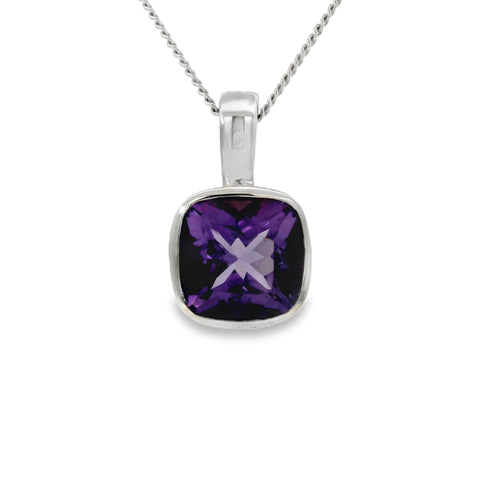 Silver and Amethyst Pendant