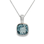 Silver and Blue Topaz Pendant