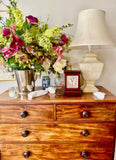 Mahogany Library Clock