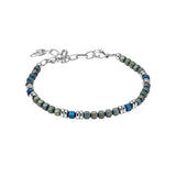 Blue Hematite Bead Bracelet.