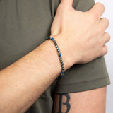 Blue Hematite Bead Bracelet.