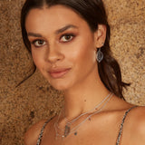 Silver Double Row Necklace