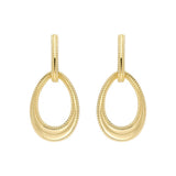 Silver Guilded Drop Earrings.