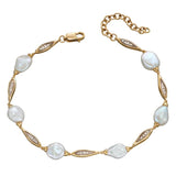 Pearl and Diamond Bracelet