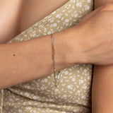 9ct Two Colour Gold Bracelet