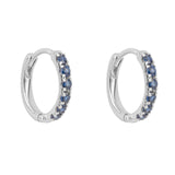 Sapphire Hoop Earrings