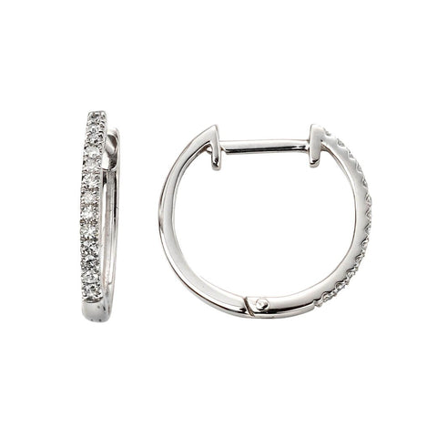 Diamond Hoop Earrings