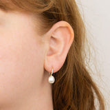 Pearl and Diamond Drop Earrings