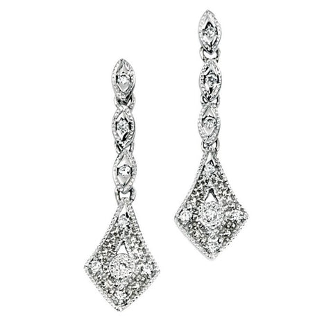 Diamond Drop Earrings