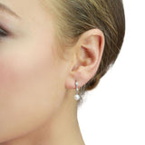 Pearl and Diamond Drop Earrings