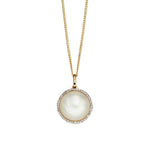 Mabe Pearl and Diamond Pendant
