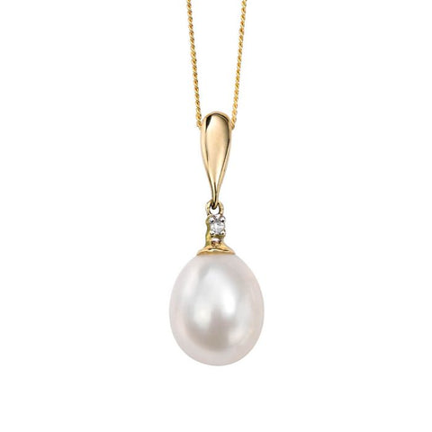 Pearl and Diamond Pendant