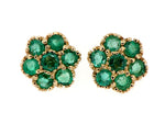 Emerald Cluster Earrings