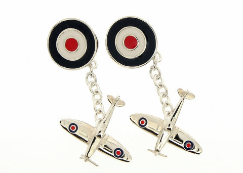 Silver Spitfire Cufflinks