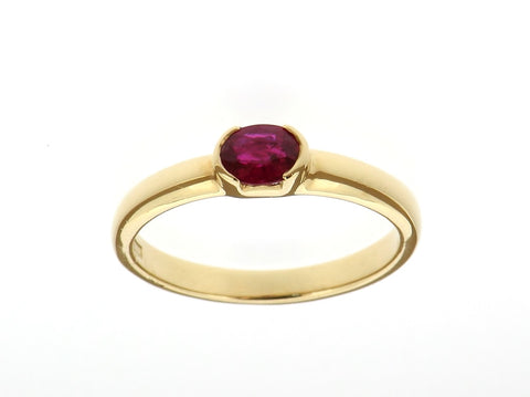 Single Stone Ruby Ring