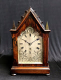 Rosewood Timepiece Bracket Clock