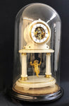 Alabaster and Gilt Mantle Clock