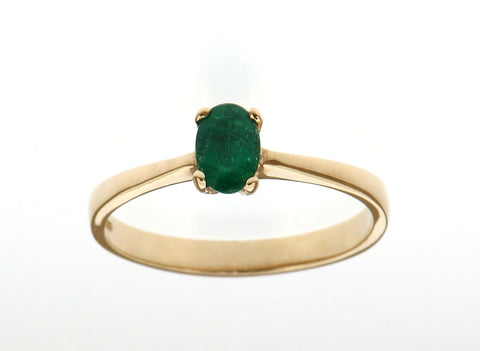 Single Stone Emerald RIng