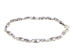 Silver and Amethyst Bracelet