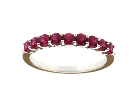 Ruby Half Eternity Ring