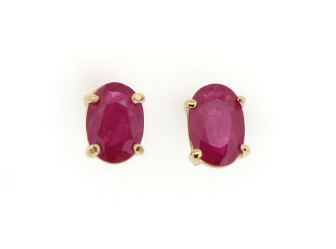 Ruby Stud Earrings