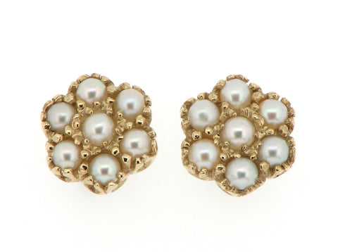 Pearl Cluster Earrings