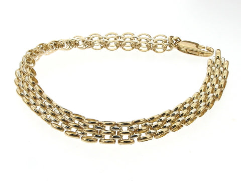 9ct Two Colour Gold Bracelet