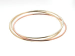 Three Colour Gold Russian Bangle