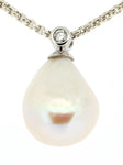 Freshwater Pearl and Diamond Pendant