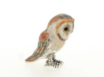 Silver and Enamel Barn Owl