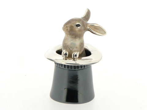 Silver and Enamel Rabbit