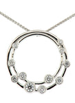 Circular Diamond "Bubbles" Pendant
