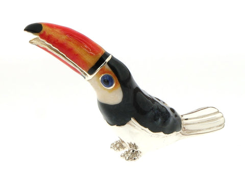 Silver and Enamel Toucan