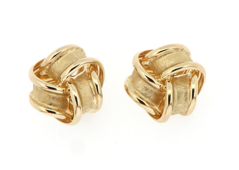 9ct Gold Knot Earrings