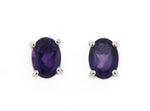 Amethyst Stud Earrings