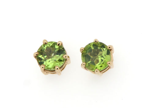 Peridot Stud Earrings