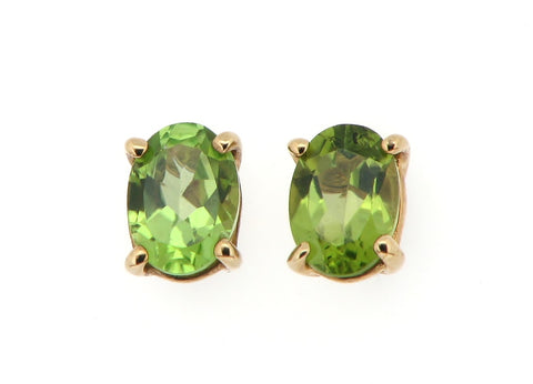 Peridot Stud Earrings