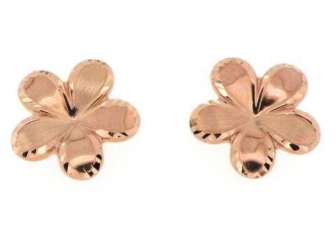 Rose Gold Flower Earrings
