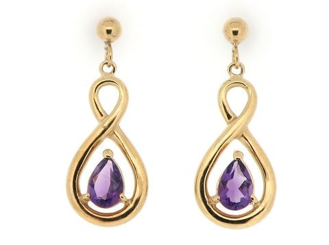 Amethyst Drop Earrings