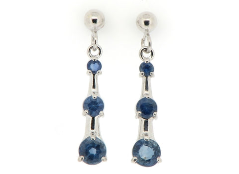 Sapphire Drop Earrings
